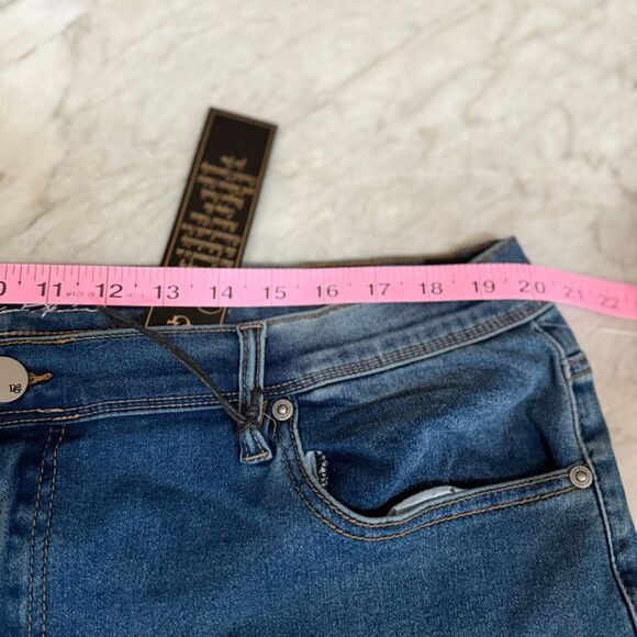 DG2 by Diane Gilman Laced Hem Skinny Jeans size 20W NWT - Picture 4 of 6